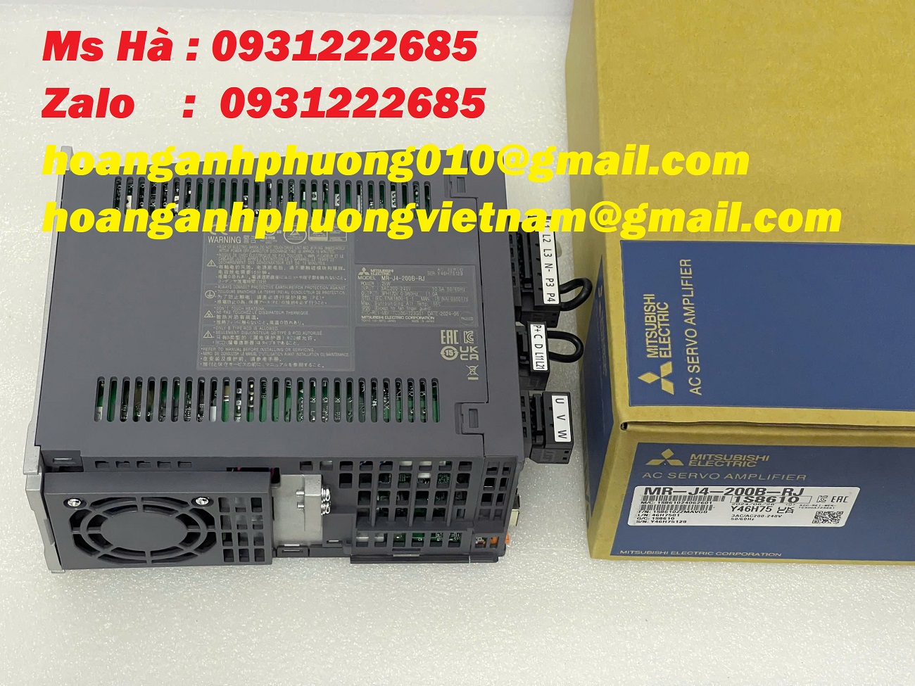 Servo điều khiển chính xác - phản hồi nhanh - Mitsubishi MR-J4-200B-RJ